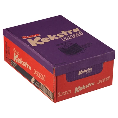 ÜLKER Kekstra Konfeti 24x38 g Kakaolu Atıştırmalık Kek 3'li Ekonomik Paket ürün görseli 1
