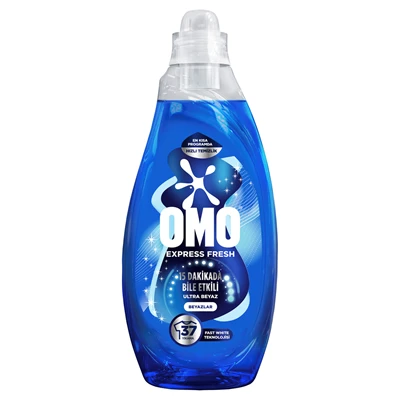 OMO Express Fresh Sıvı Deterjan 1,48 L Ultra Beyazlar Fast White Teknolojisi 3'li Ekonomik Paket ürün görseli 1