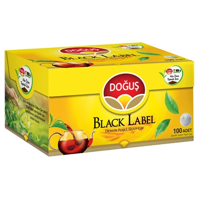 Doğuş Black Label Demlik Poşet Çay 100'lü 320g 3'li Ekonomik Paket ürün görseli 1