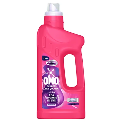 OMO Express Leke Çıkarıcı 1 L Renkliler - Beklemiş Lekelere Son 4'li Avantaj Paketi ürün görseli 1