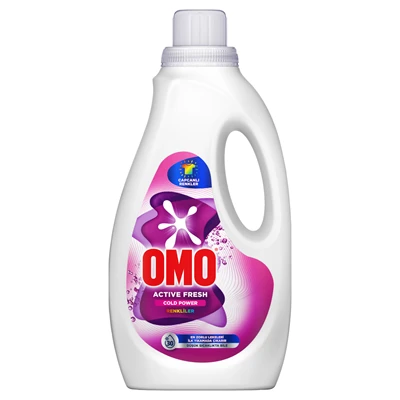 OMO Active Sıvı Çamaşır Deterjanı 1,5L Cold Power Renkliler 3'li Ekonomik Paket ürün görseli 1
