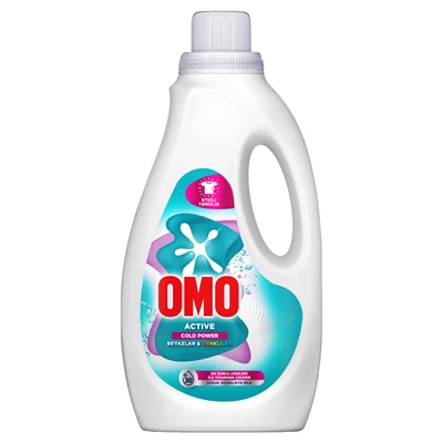 OMO Active Sıvı Çamaşır Deterjanı 1,5 L Cold Power Renkliler ve Beyazlar 4'li Avantaj Paketi ürün görseli 1