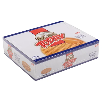 TODAY Caramel Waffle 24x36 G - Kahve Yanı Lezzetli Atıştırmalık 5'li Avantaj Paketi ürün görseli 1