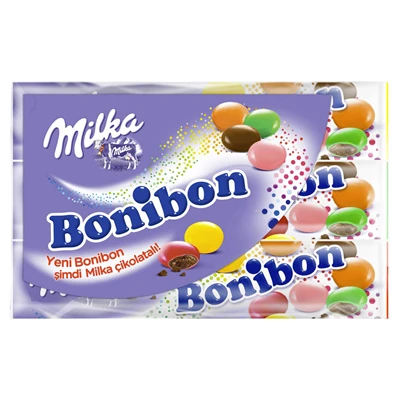 Milka Bonibon Draje 3x73 G - Sütlü Çikolata Kaplı Renkli Drajeler 5'li Avantaj Paketi ürün görseli 1