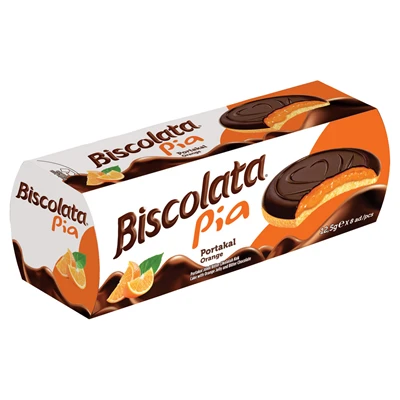 Şölen Biscolata Pia Portakallı Kek 100g - Kek ve Çikolata Birleşimi 8'li Avantaj Paketi ürün görseli 1