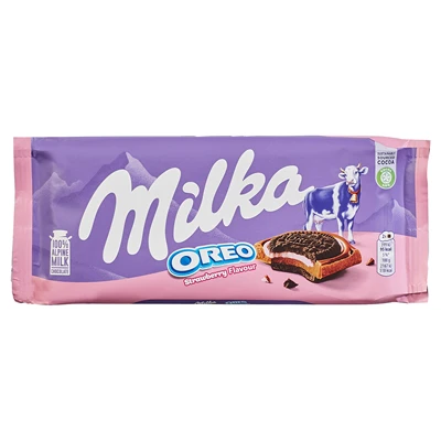 Milka Sandwich Çikolata 92g Oreolu & Çilekli Atıştırmalık 3'li Ekonomik Paket ürün görseli 1