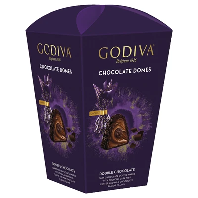 Godiva Chocolate Domes 123G Duble Çikolatalı – Akışkan Dolgulu Bitter ve Sütlü Ç 4'li Avantaj Paketi ürün görseli 1