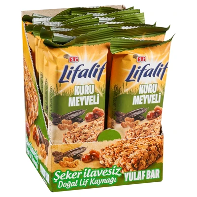 ETİ Lifalif Yulaf Bar 35G Kuru Meyveli Atıştırmalık 8'li Avantaj Paketi ürün görseli 1