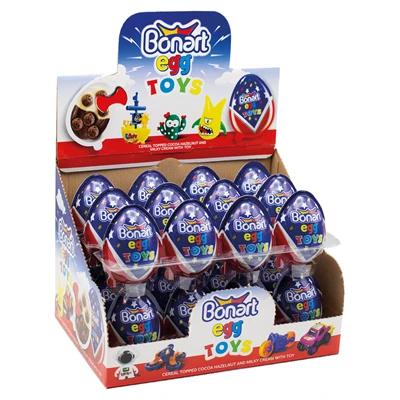 Bonart Sürpriz Yumurta 24x25g Mavi - Sütlü Kakao Kremalı Çikolata ürün görseli 1