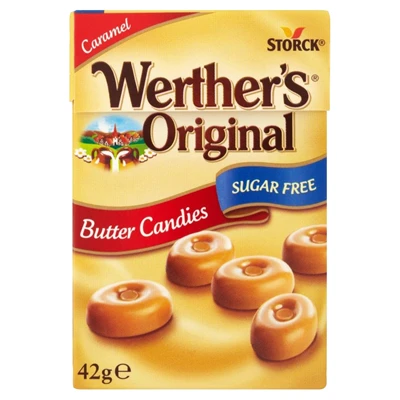 Werther's Original Şekersiz Karamelli Şeker 42g 6'li Avantaj Paketi ürün görseli 1
