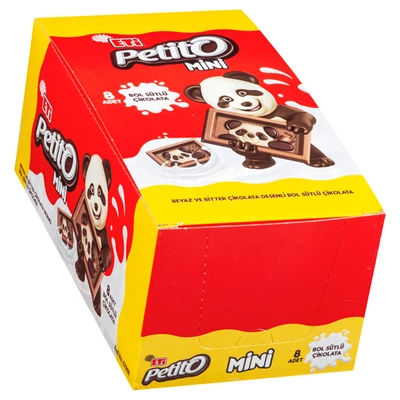 ETİ Petıto Mini Sütlü Çikolata 32 g - Sevimli Ayıcık Desenli Atıştırmalık 2'li Ekonomik Paket ürün görseli 1