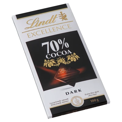Lindt %70 Dark Excellence Çikolata 100 G - Yoğun Kakao Lezzeti 6'li Avantaj Paketi ürün görseli 1