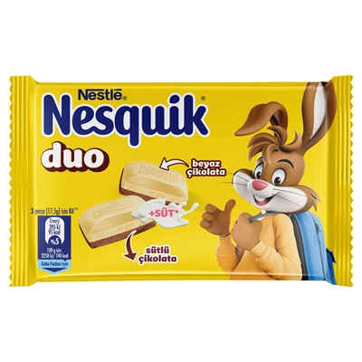 Nestlé Nesquik Kare Çikolata 70 G Duo - Ekstra Sütlü Lezzet 8'li Avantaj Paketi ürün görseli 1