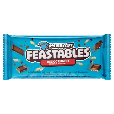 MrBeast Feastables Crunch Çikolata 60 G - Gerçek Kakao Lezzeti 3'li Ekonomik Paket ürün görseli 1