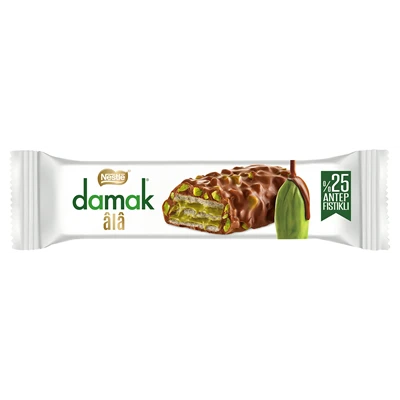 Nestlé Damak Ala Gofret 12x30 g - Fıstık Ezmeli Çikolata Kaplı Gofret 2'li Ekonomik Paket ürün görseli 1