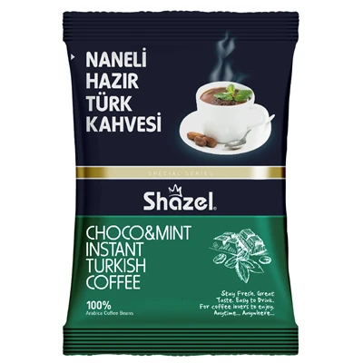 Shazel Naneli Türk Kahvesi 100G - Ferahlatıcı Nane Aromalı 5'li Avantaj Paketi ürün görseli 1