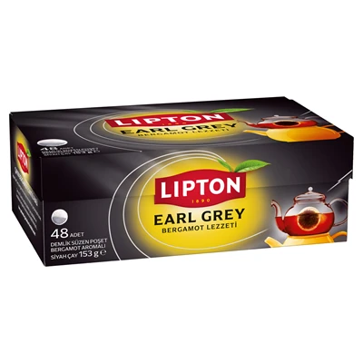 Lipton Demlik Poşet Çay 48'li 3G Earl Grey - Bergamot Aromalı Çay 6'li Avantaj Paketi ürün görseli 1