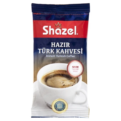 Shazel Hazır Türk Kahvesi 12x7g Sade - Pratik ve Lezzetli 5'li Avantaj Paketi ürün görseli 1