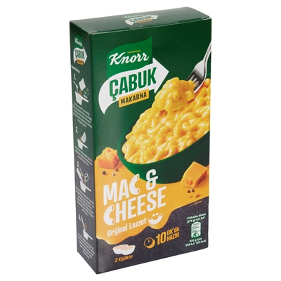 Knorr Çabuk Makarna Mac&Cheese 212 G Peynirli Lezzet 4'li Avantaj Paketi ürün görseli 1