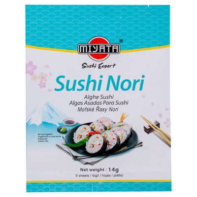 Miyata Kavrulmuş Suşi Nori 14g - Sushi Yosunu 6'li Avantaj Paketi ürün görseli 1