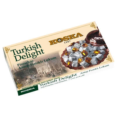 KOSKA Fıstıklı Lokum 500g - Geleneksel Türk Lezzeti 4'li Avantaj Paketi ürün görseli 1