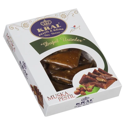 Kral Muska Pestil 350G Fındık Ezmesi Dolgulu Üçgen Pestil 5'li Avantaj Paketi ürün görseli 1