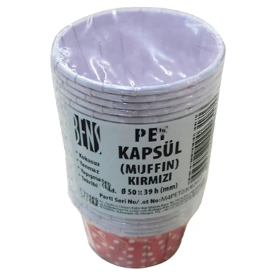 Bensüs Muffin Kapsül 50'li Renkli - 180°C Isıya Dayanıklı Fırın ve Mikrodalga 8'li Avantaj Paketi ürün görseli 1