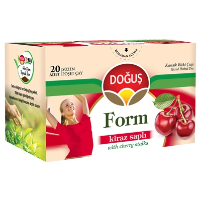 DOĞUŞ Form Bitki Çayı Kirazlı 20 Poşet 36g 8'li Avantaj Paketi ürün görseli 1