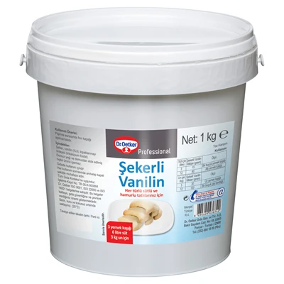 Dr. Oetker Şekerli Vanilin 1Kg Vanilya - Pastacılık ve Tatlılar İçin 4'li Avantaj Paketi ürün görseli 1