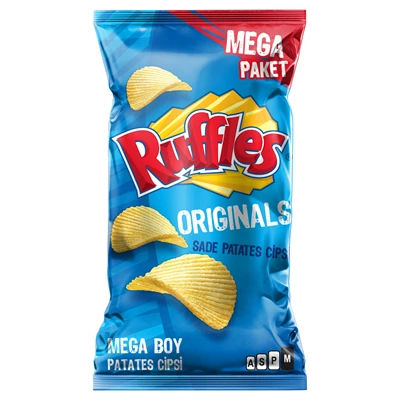 Ruffles Mega Boy Patates Cips 191 G Orijinal Tırtıklı Lezzet 6'li Avantaj Paketi ürün görseli 1