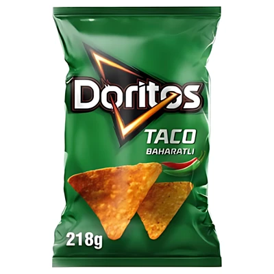 Doritos Mega Boy Taco 218 g Mısır Cipsi 5'li Avantaj Paketi ürün görseli 1