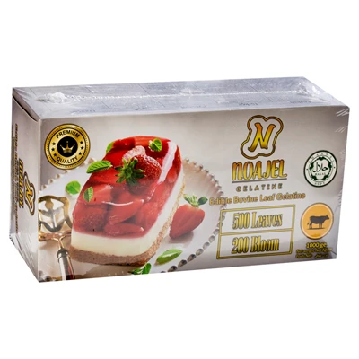 Noajel Yaprak Jelatin 200 Bloom 1 Kg Gold - Pastacılık İçin Kıvam ve Parlaklık ürün görseli 1
