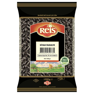 REİS Siyah Fasulye 1 kg - Lif Zengini Bakliyat 6'li Avantaj Paketi ürün görseli 1
