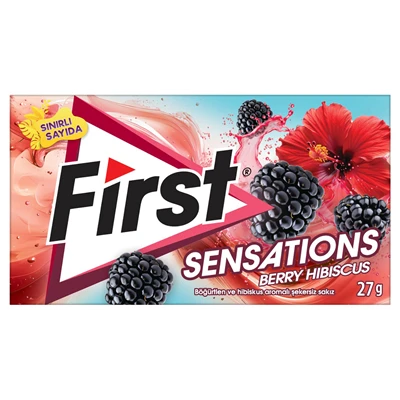 First Sensation Sakız 27 G Hibiscus - Ferahlatıcı Berry Lezzeti 8'li Avantaj Paketi ürün görseli 1