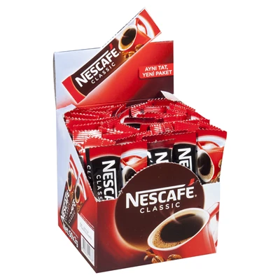 Nescafe Classic Kahve Poşet 50x2g - %100 Doğal Robusta Çekirdek Harmanı 3'li Ekonomik Paket ürün görseli 1