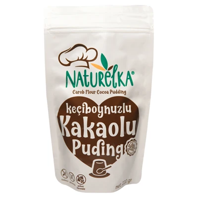 NATURELKA Kakaolu Puding 220G Keçi Boynuzlu Glutensiz Katkısız 4'li Avantaj Paketi ürün görseli 1