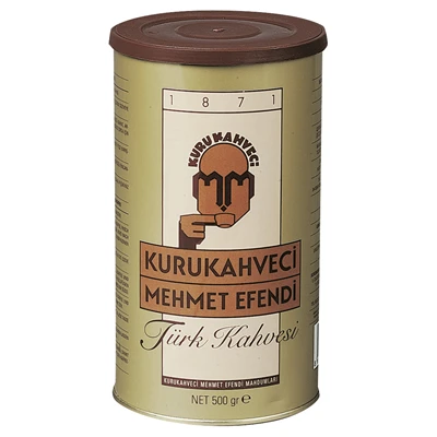 Kuru Kahveci Mehmet Efendi Türk Kahvesi 500G Teneke - Arabica Çekirdek 2'li Ekonomik Paket ürün görseli 1