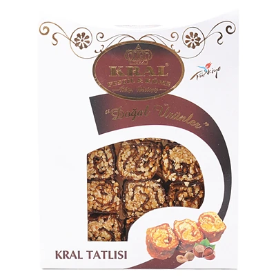 Kral Tatlısı 350G Fındık - Fındık Parçalı Pestil Sarması 8'li Avantaj Paketi ürün görseli 1