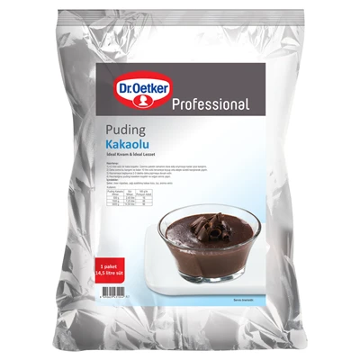 Dr. Oetker Kakaolu Puding 3 Kg - 15 Litre Sütle 135 Porsiyon 2'li Ekonomik Paket ürün görseli 1