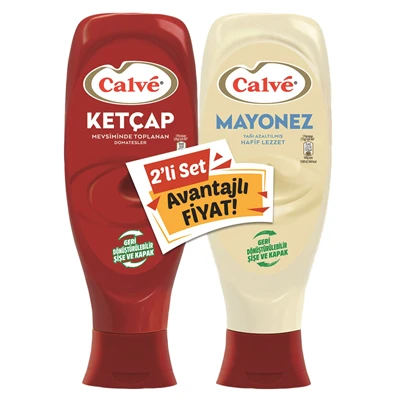 Calve Ketçap + Mayonez 1,15 Kg Pratik Sos 6'li Avantaj Paketi ürün görseli 1