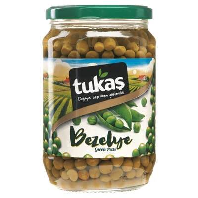 Tukaş Bezelye No:3 680G Konserve Pratik Kullanım 6'li Avantaj Paketi ürün görseli 1