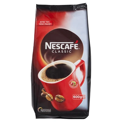 NESCAFE Classic Çözülebilir Kahve Eko Poşet 600 G - Yoğun Lezzet 3'li Ekonomik Paket ürün görseli 1