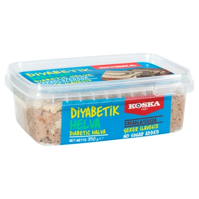 KOSKA Diyabetik Helva 350G Kakaolu - Şekersiz Helva 4'li Avantaj Paketi ürün görseli 1