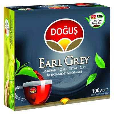 DOĞUŞ Earl Grey Bardak Poşet Çay 100*2 G - Bergamot Aromalı Siyah Çay 2'li Ekonomik Paket ürün görseli 1
