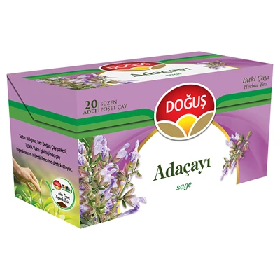 Doğuş Adaçayı Poşet Çay 20'li - Boğaz Rahatlatıcı Bitki Çayı 6'li Avantaj Paketi ürün görseli 1