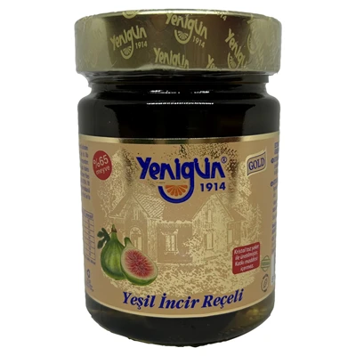 Yenigün Gold Reçel 400 G Yeşil İncir - %65 Meyve İçerikli Ev Tipi Reçel 4'li Avantaj Paketi ürün görseli 1