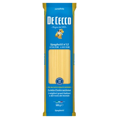 DE CECCO Spaghettini 500 G İnce Makarna - Kaliteli Durum Buğdayı 5'li Avantaj Paketi ürün görseli 1