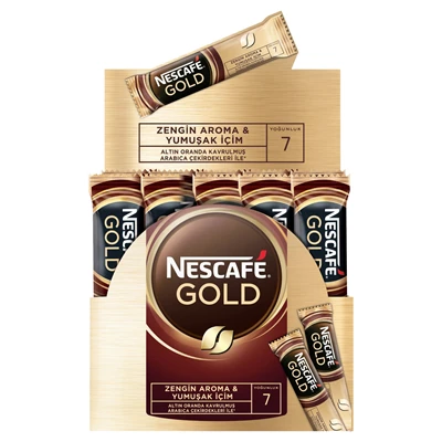NESCAFE Gold Çözülebilir Kahve 50x2g Premium Arabica Robusta Harmanı ürün görseli 1