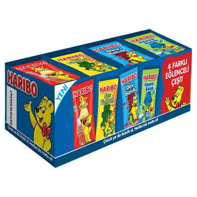 HARIBO Single Pack Mix 48'li 18 g - Karışık Meyveli Şekerleme Paketi 8'li Avantaj Paketi ürün görseli 1