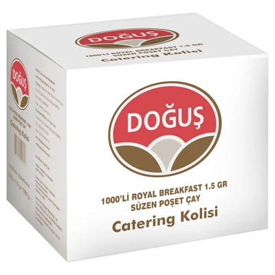 Doğuş Royal Breakfast Bardak Poşet Çay 1000 Adet 1.5g - Yumuşak Lezzet 2'li Ekonomik Paket ürün görseli 1